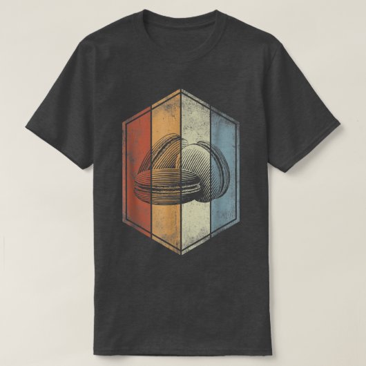 マカロンレトロヴィンテージスタイルマカロン恋人ベーキングB Tシャツ (デザイン正面)