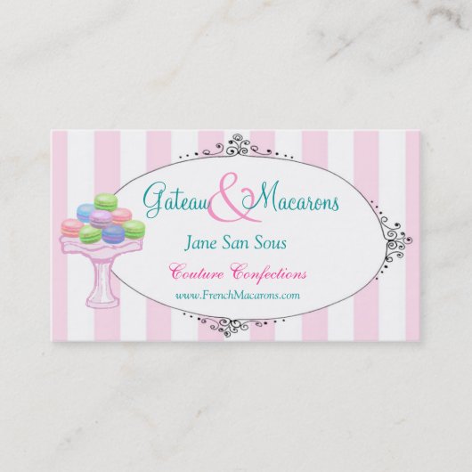 マカロン名刺 名刺 (正面)