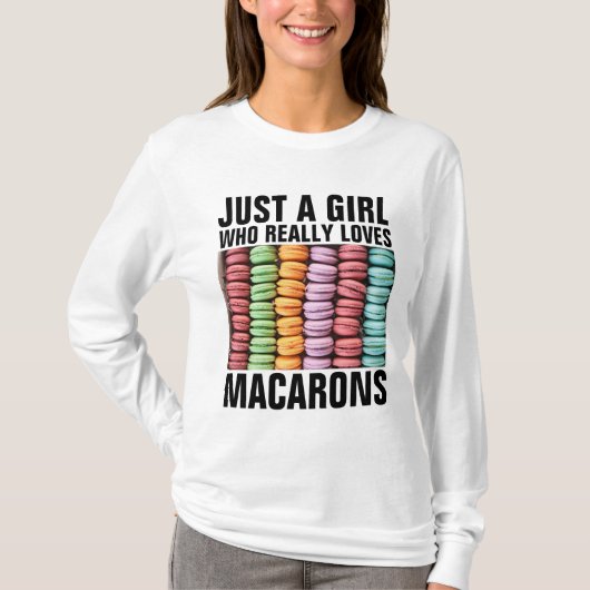 マカロン女子Tシャツティー Tシャツ (正面)