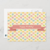 マカロン愛とリボン ポストカード (正面/裏面)