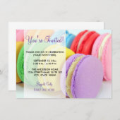 マカロン招待状 招待状 (正面/裏面)