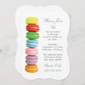 マカロン招待状 招待状 (正面/裏面)