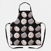 マカロン模様 エプロン (正面)