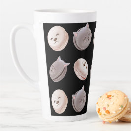 マカロン模様 カフェラテマグ