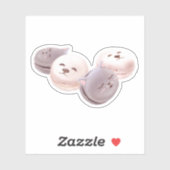 マカロン模様 シール (シート)