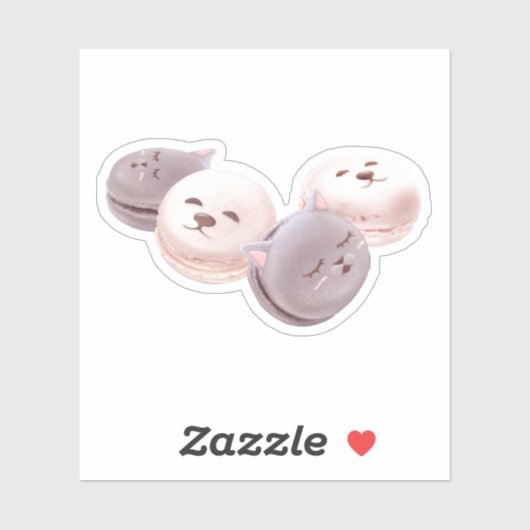 マカロン模様 シール (シート)