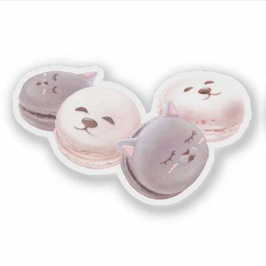 マカロン模様 シール (正面)