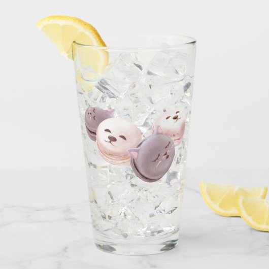 マカロン模様 タンブラーグラス (アイス正面)