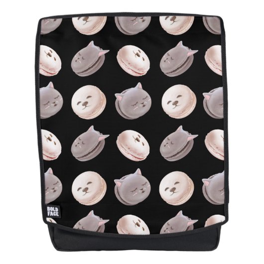 マカロン模様 バックパック (正面)