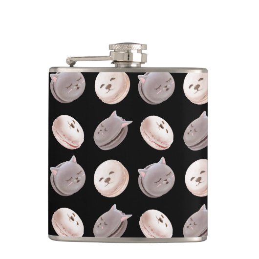 マカロン模様 フラスク (正面)