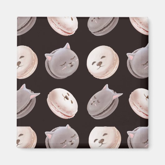 マカロン模様 マグネット (正面)