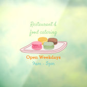 マカロン漫画イラストレーション ウィンドウサイン (シート3)