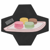 マカロン漫画イラストレーション サッカーボール (フラット)