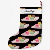 マカロン漫画イラストレーション スモールクリスマスストッキング (裏面)