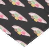 マカロン漫画イラストレーション テーブルクロス (アングル)