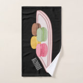 マカロン漫画イラストレーション バスタオルセット (ハンドタオル)