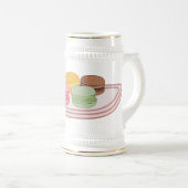 マカロン漫画イラストレーション ビールジョッキ (正面右)