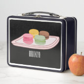 マカロン漫画イラストレーション メタルランチボックス (インサイチュ)