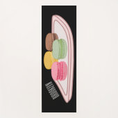 マカロン漫画イラストレーション ヨガマット (正面)