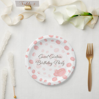 マカロン誕生日パーティー ペーパープレート