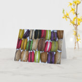 マカロン カード (黄色い花)