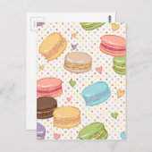 マカロン，クッキーフランスの，ペストリー，フードヒップスター，その後 ポストカード (正面/裏面)