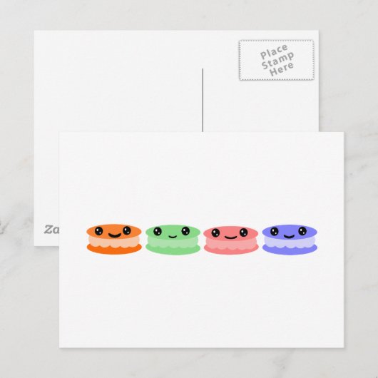 マカロン・ジョイ ポストカード (正面/裏面)