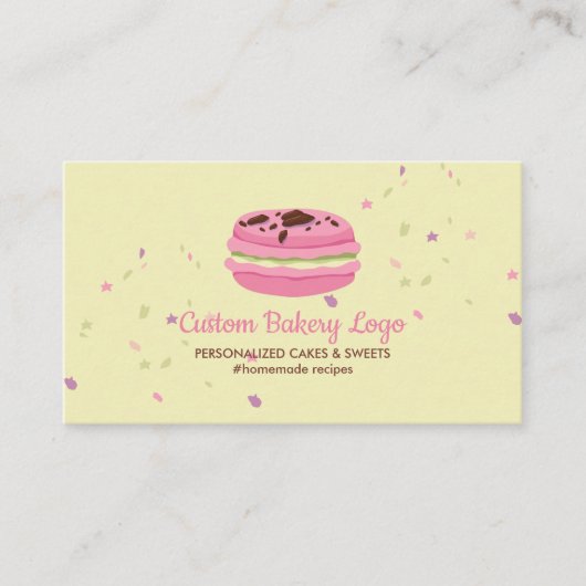 マカロン スターズ エレガント 名刺 (正面)