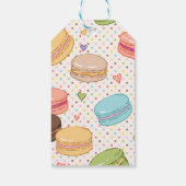 マカロン,フランスのクッキー,ペストリー,フードヒップスター,トレン ギフトタグ (裏面)