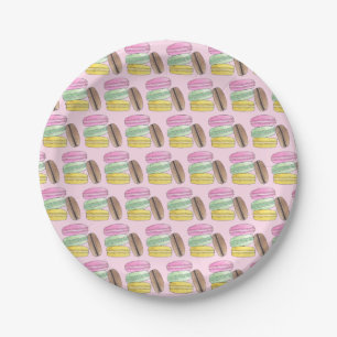マカロン フランス菓子 クッキー マカロン パティスリー ペーパープレート