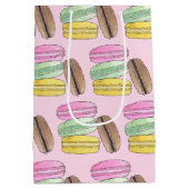 マカロン フランス菓子 クッキー マカロン パティスリー ミディアムペーパーバッグ (裏面)