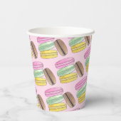 マカロン フランス菓子 クッキー マカロン パティスリー 紙コップ (裏面)