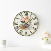 マカロン ラージ壁時計 (ホーム)