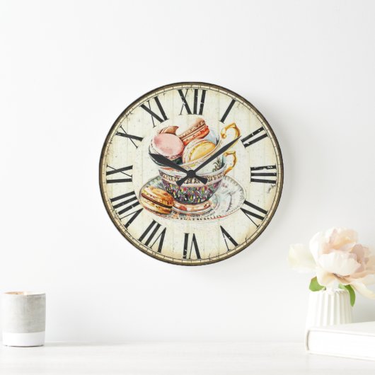 マカロン ラージ壁時計 (ホーム)