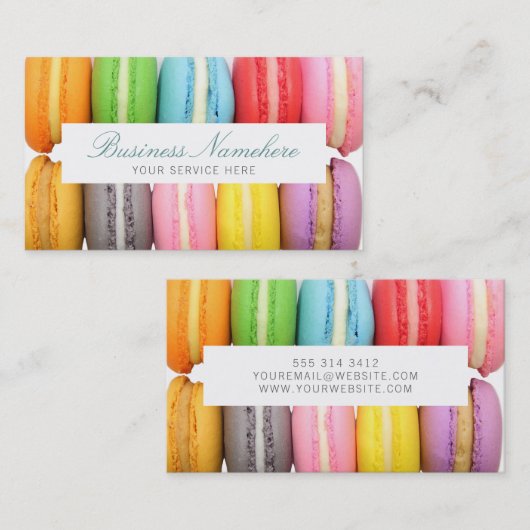 マカロン 名刺 (正面/裏面)