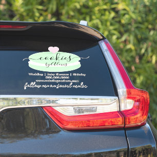 マカロンCookieロゴベーカリービジネスカーシール シール