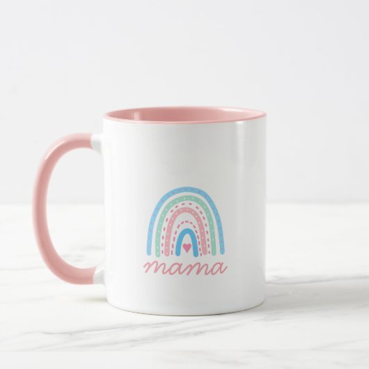 マカワイレインボーコーヒーマグ マグカップ (左)