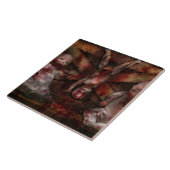 マカーブル – 人形 – ディナーのための友人を持っている タイル (側面)