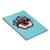 マカーブレアイメルト不気味サイケデリックなダークアート ノートブック (右側)