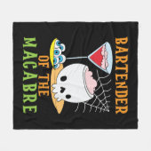 マカーブレバーテンハロウィーンのバーテンダー フリースブランケット (正面(横))