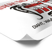 マカ族国旗のポスタープリント ポスター (角)