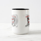 マカ族国旗のマグカップ ツートーンマグカップ (中央)