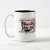 マカ族国旗のマグカップ ツートーンマグカップ (左)