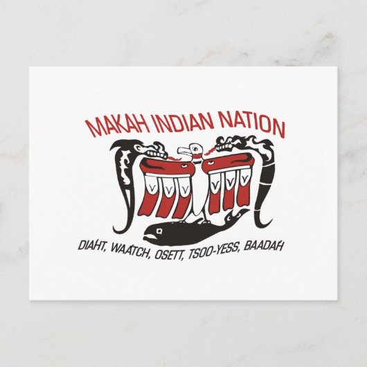 マカ族国旗 ポストカード (正面)