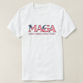 マガはアメリカを再び信心深くする Tシャツ