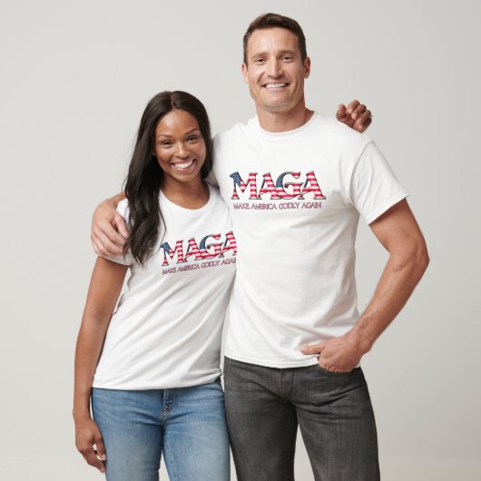 マガはアメリカを再び信心深くする Tシャツ (ユニセックス)