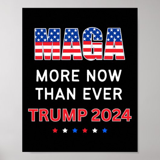 マガは今まで以上に大統領のためのトランプ2024 ポスター (正面)