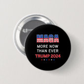 マガは今まで以上に大統領のためのトランプ2024 缶バッジ (正面&裏面)