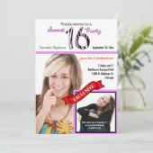 マガジカスタムンスタイルスイート16パーティー招待状 招待状 (スタンド正面)