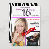 マガジカスタムンスタイルスイート16パーティー招待状 招待状 (正面/裏面)